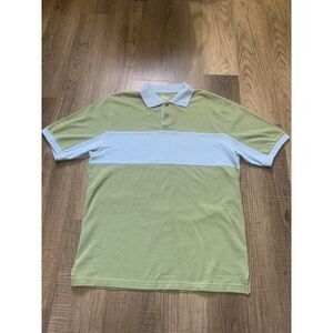 Pendleton Polo Shirt Mens Small Green Blue Cotton Shirt Button up